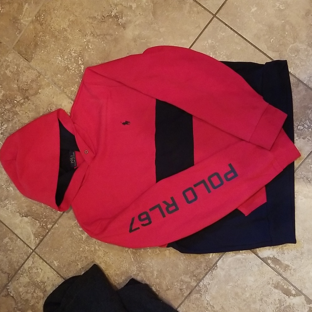 Men polo sweater